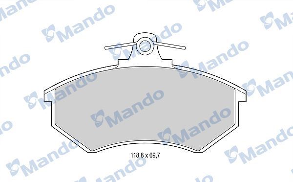 Тормозные колодки Mando передние для Audi 80 V (B4) 1991-1996. Артикул MBF015092