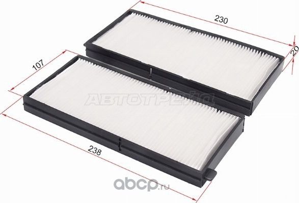 Фильтр салона комплект KIA RIO 1.31.5 00-05SPECT (SAT). Артикул ST0K9A46152XA