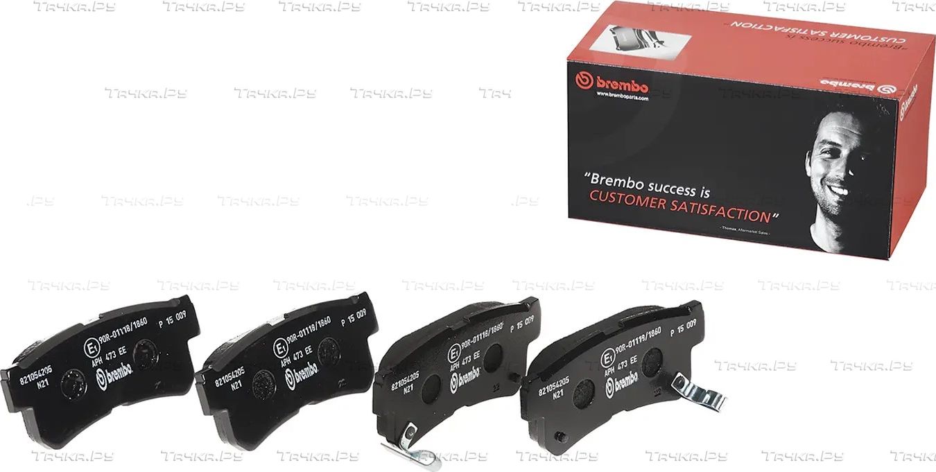 Тормозные колодки Brembo PRIME LINE задние для Daewoo Musso 1999-2002. Артикул P 15 009