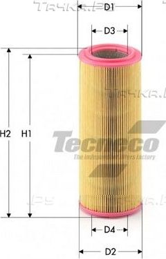 Воздушный фильтр  Tecneco Filters для Fiat Idea 2004-2016. Артикул AR410