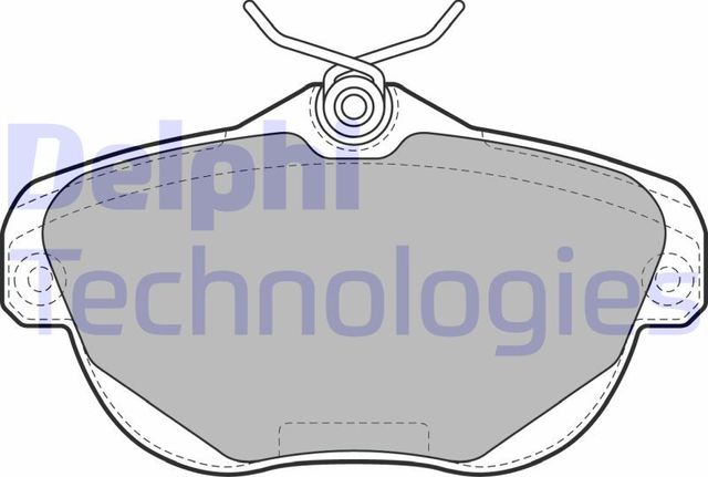 Тормозные колодки Delphi (Low-Metallic) задние для Citroen C5 II 2008-2017. Артикул LP1991