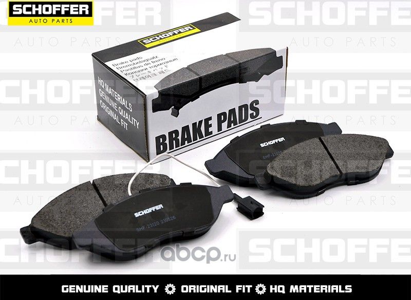 Колодки тормозные передние PEUGEOT BOXER 06-FIAT (Schoffer). Артикул SHF23120