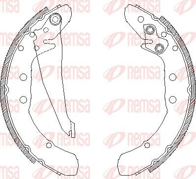 Тормозные колодки Remsa. Артикул 4397.00