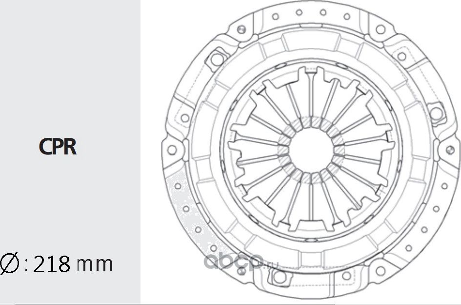 Корзина сцепления CHEVROLET Lanos (97-) (1.6 DOHC) (215мм) VALEO PHC Valeo. Артикул DWC23