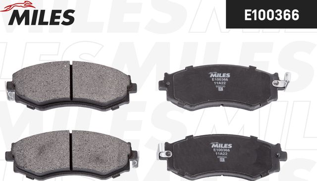 Тормозные колодки Miles (Semi-Metallic). Артикул E100366