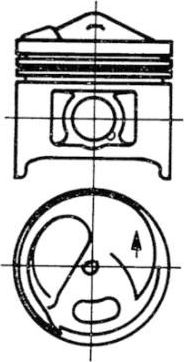 Поршень Kolbenschmidt для Mercedes-Benz SL-Класс III (R107, C107) 1974-1985. Артикул 93582610