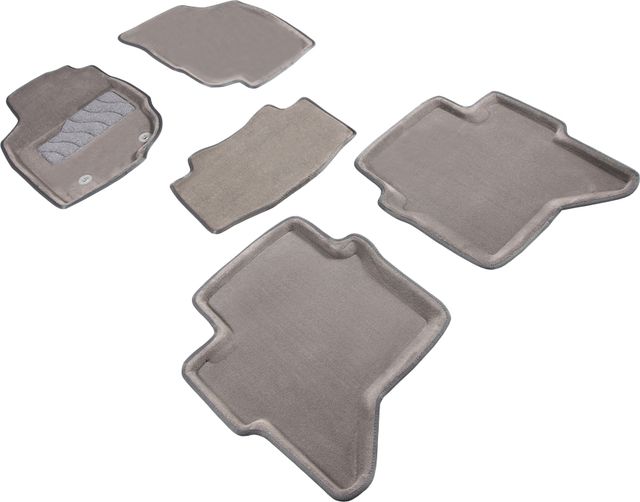 Коврики Seintex 3D ворсовые для салона Toyota Hilux VII 2012-2015 СЕРЫЕ. Артикул 84766
