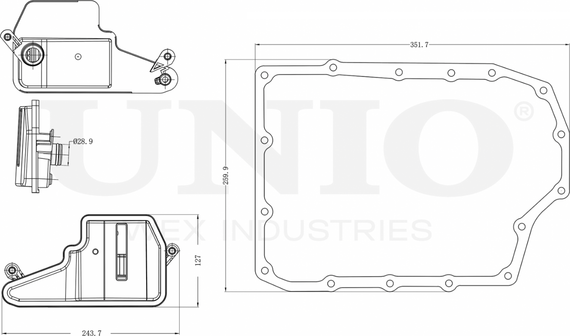 Фильтр АКПП (Unio). Артикул FLT-30018