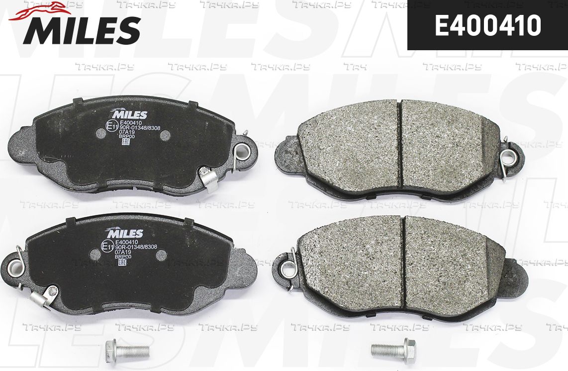 Тормозные колодки Miles (Low-Metallic) для Ford Transit VI 2000-2006. Артикул E400410