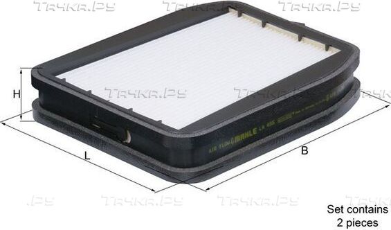 Салонный фильтр Mahle. Артикул LA 455/S