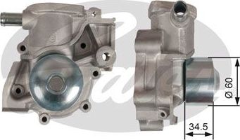 Помпа (водяной насос) (в сборе) Gates. Артикул WP0116