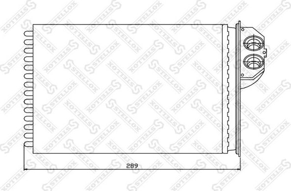 Радиатор отопителя (печки) Stellox. Артикул 10-35091-SX