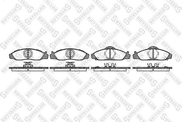 Тормозные колодки Stellox. Артикул 635 012-SX