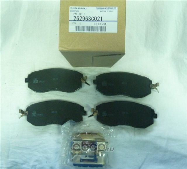 Тормозные колодки Subaru передние для Subaru Forester I 1997-2002. Артикул 26296SC021