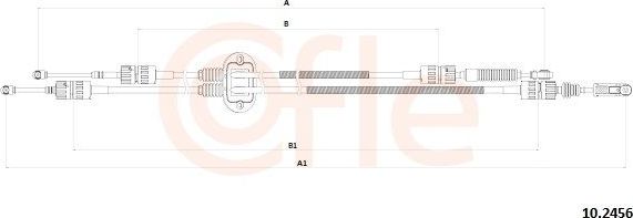 Трос переключения передач КПП Cofle для Ford Focus I 1998-2005. Артикул 10.2456