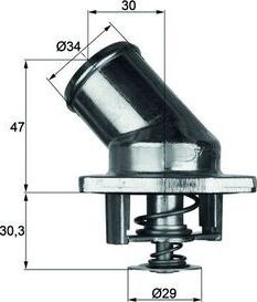 Термостат Mahle Behr. Артикул TI 3 92