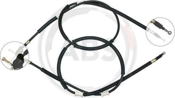 Трос ручника (тросик ручного тормоза) ABS задний для Chevrolet Corsa 2000-2002. Артикул K17805