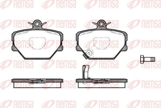 Тормозные колодки Remsa передние для Smart Fortwo II (W451) 2007-2015. Артикул 0705.02