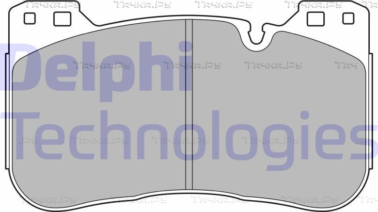 Тормозные колодки Delphi (Low-Metallic). Артикул LP3626