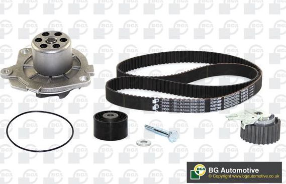 Помпа (водяной насос) с комплектом ремня ГРМ BGA для Saab 9-3 II 2004-2015. Артикул TB9504CPK