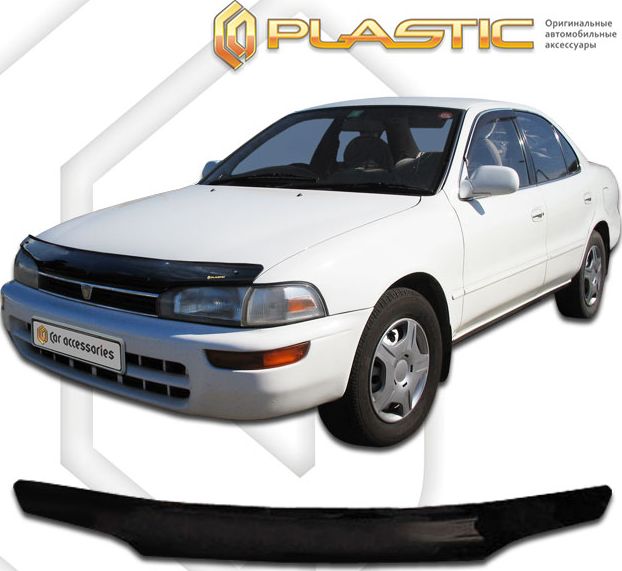 Дефлектор СА Пластик для капота (Classic черный) Toyota Sprinter 1991–1995. Артикул 2010010100032