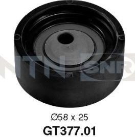 Натяжной ролик (натяжитель) ремня ГРМ NTN / SNR. Артикул GT377.01
