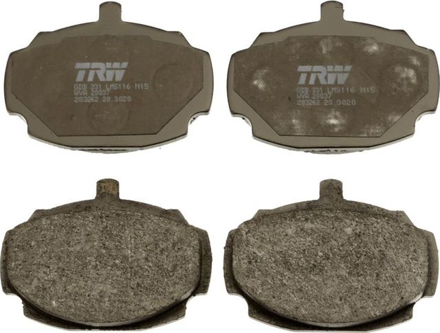 Тормозные колодки TRW COTEC передние для MG MGB 1962-1977. Артикул GDB331