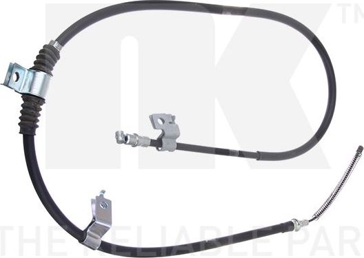 Трос ручника (тросик ручного тормоза) NK левый для Mitsubishi Outlander XL 2006-2012. Артикул 901991
