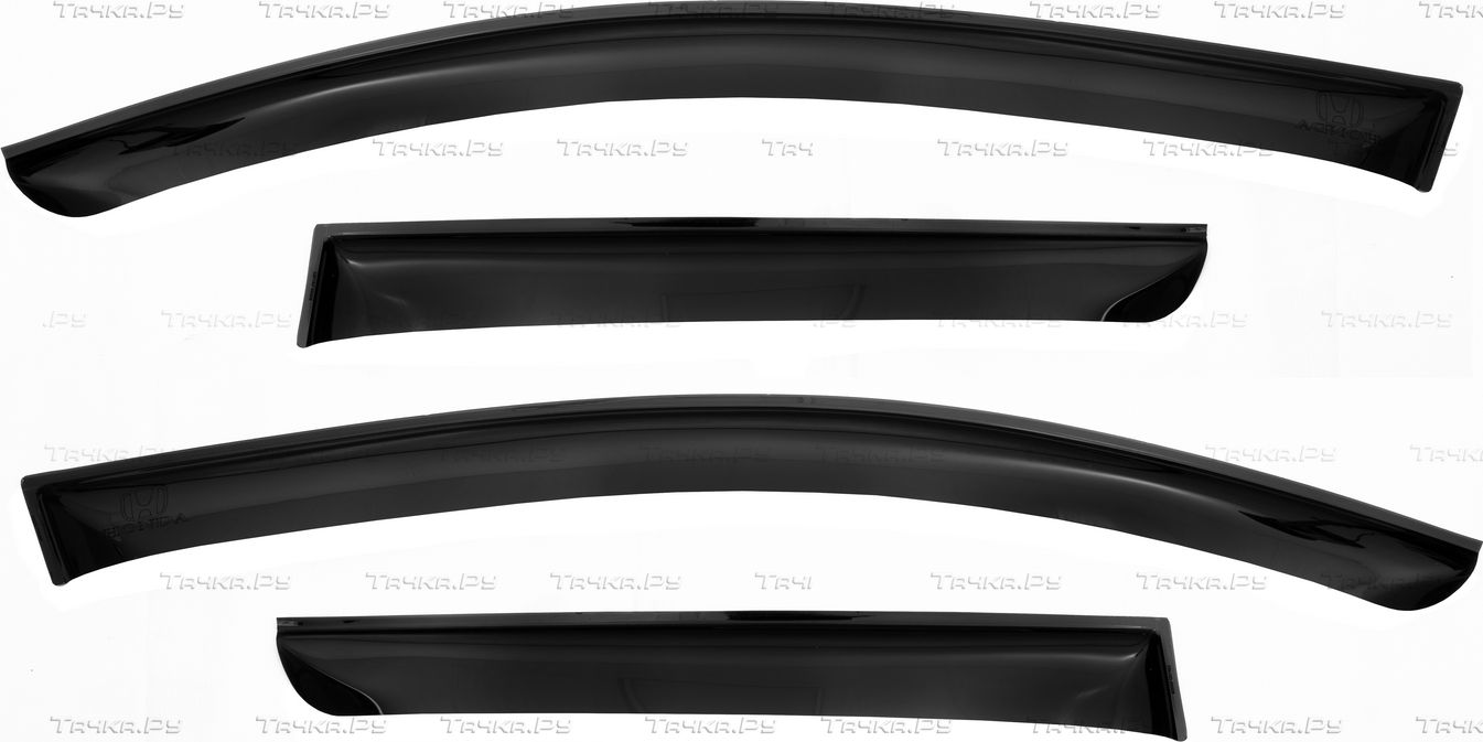 Дефлекторы REIN для окон (накладной скотч 3М) (4 шт.) Honda Fit II хэтчбек 2007-2014. Артикул REINWV339