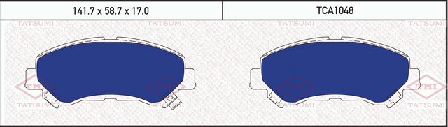 Колодки тормозные передние NISSAN Qashqai 2007- RENAULT Koleos 2008 (Tatsumi). Артикул TCA1048