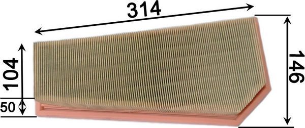 Воздушный фильтр JS Asakashi. Артикул A0466