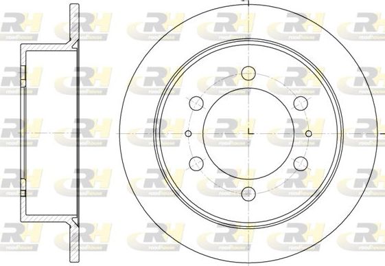 Тормозной диск RoadHouse задний для SsangYong Rodius I 2005-2013. Артикул 6784.00