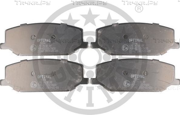 Тормозные колодки Optimal передние для Suzuki Jimny II 1988-1998. Артикул BP-09394