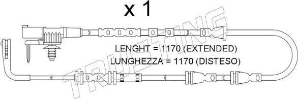 Датчик износа тормозных колодок  Trusting. Артикул SU.385