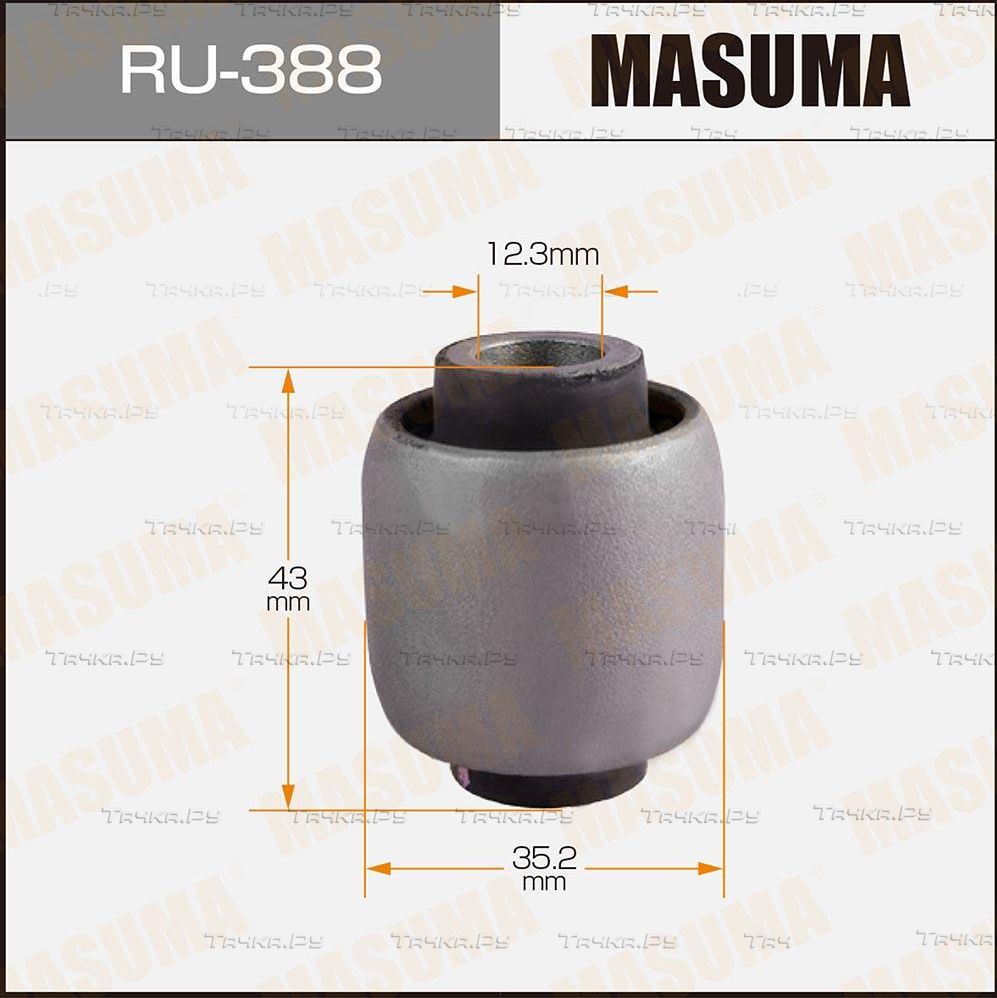 Сайлентблок заднего рычага подвески Masuma правый/левый верхний для Toyota Caldina III 2002-2007. Артикул RU-388