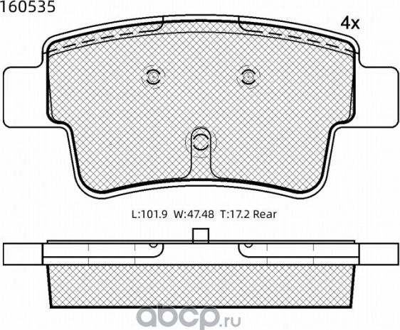 Колодки тормозные дисковые Double Force. Артикул DFP1700