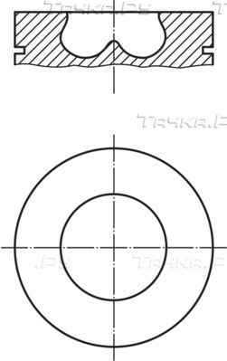 Поршень Mahle для Audi A6 allroad II (C6) 2006-2011. Артикул 033 PI 00102 000