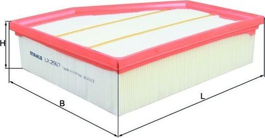 Воздушный фильтр Mahle. Артикул LX 2967