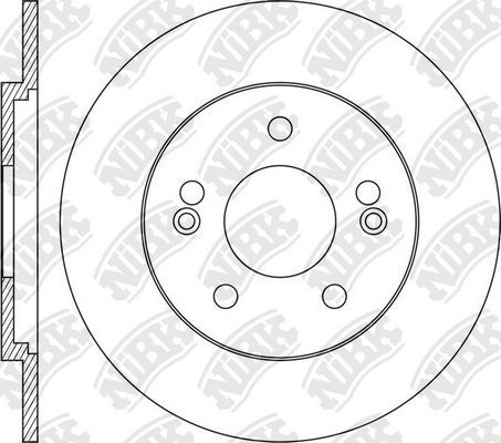 Тормозной диск NiBK. Артикул RN1643