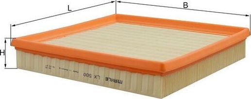 Воздушный фильтр Mahle. Артикул LX 500