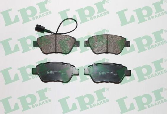 Тормозные колодки LPR передние для Fiat Doblo I 2005-2010. Артикул 05P1225