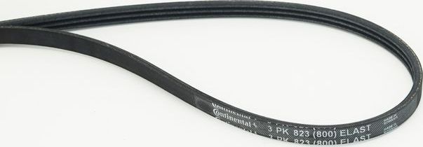 Приводной ремень поликлиновой ContiTech для Mitsubishi Outlander III 2014-2026. Артикул 3PK823 ELAST
