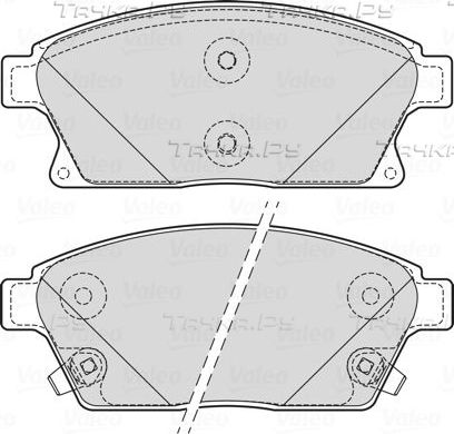 Тормозные колодки Valeo. Артикул 601705