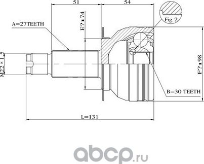 Шрус привода DOUBLEFORCE (Double Force). Артикул DFCV0601
