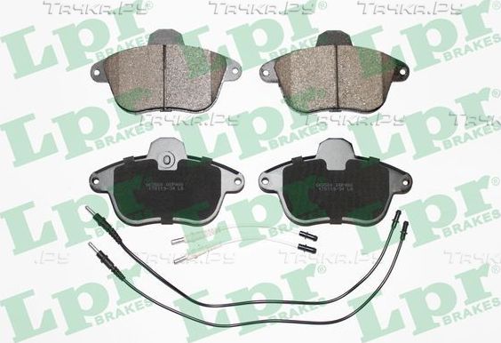 Тормозные колодки LPR передние для Citroen XM I 1989-1994. Артикул 05P480