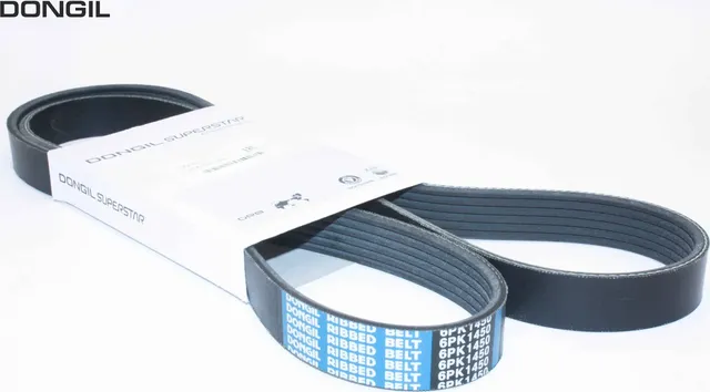 Ремень поликлиновой (6PK1450) (Dongil). Артикул 6PK1450