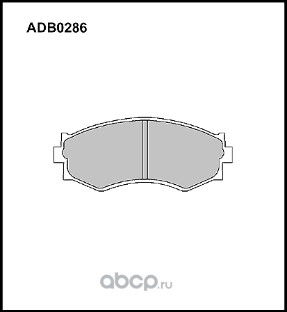 Колодки тормозные дисковые | перед | (Allied Nippon). Артикул ADB0286