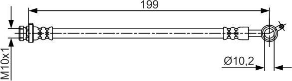 Тормозной шланг Bosch. Артикул 1 987 481 699