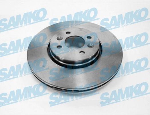 Тормозной диск Samko передний для Renault Scenic II 2003-2009. Артикул R1010V