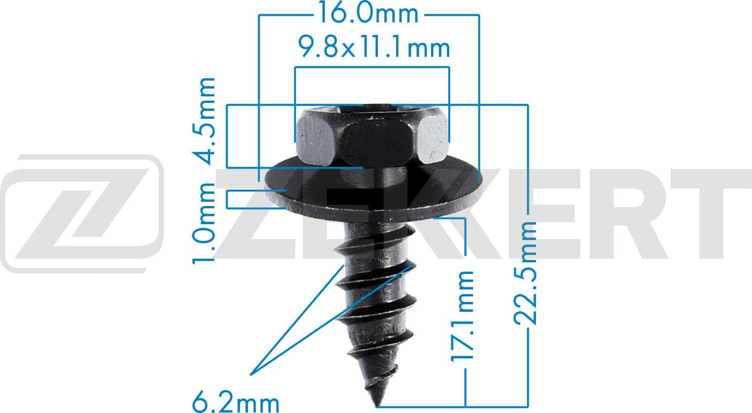 Клипса Zekkert. Артикул BE-3024